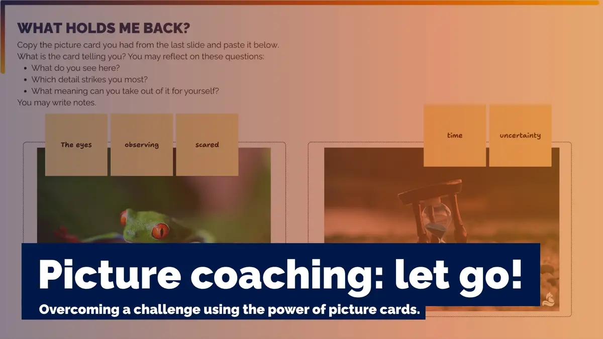 Overcome a challenge with pictures