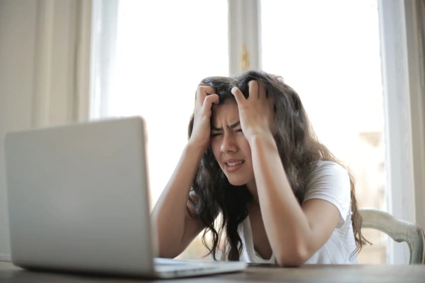 Illustration showing frustration with complex technology tools