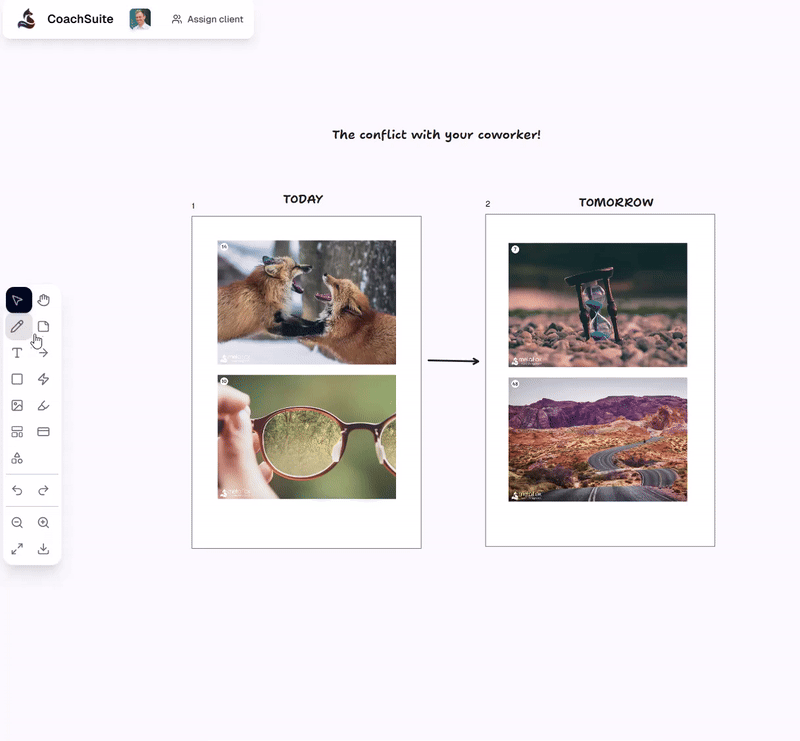 Demonstratie sjabloon 'vandaag-morgen'